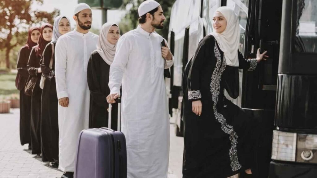 VIP Umrah transportation service Saudi Arabia with luxury seating